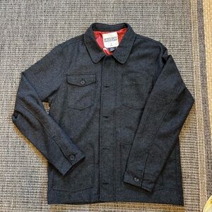 Ezekiel Black Lightweight Shirt Jacket with Relaxed Fit
